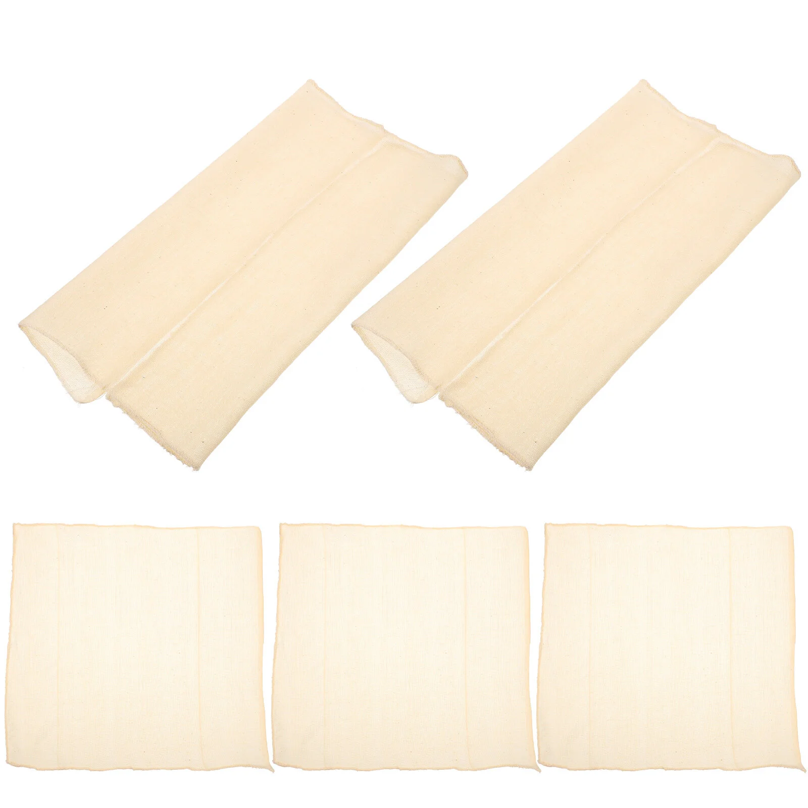 

5 Pcs Steamer Ultra Fine Cheese Organic Cheesecloth Tofu Food Reusable Cotton Fabric