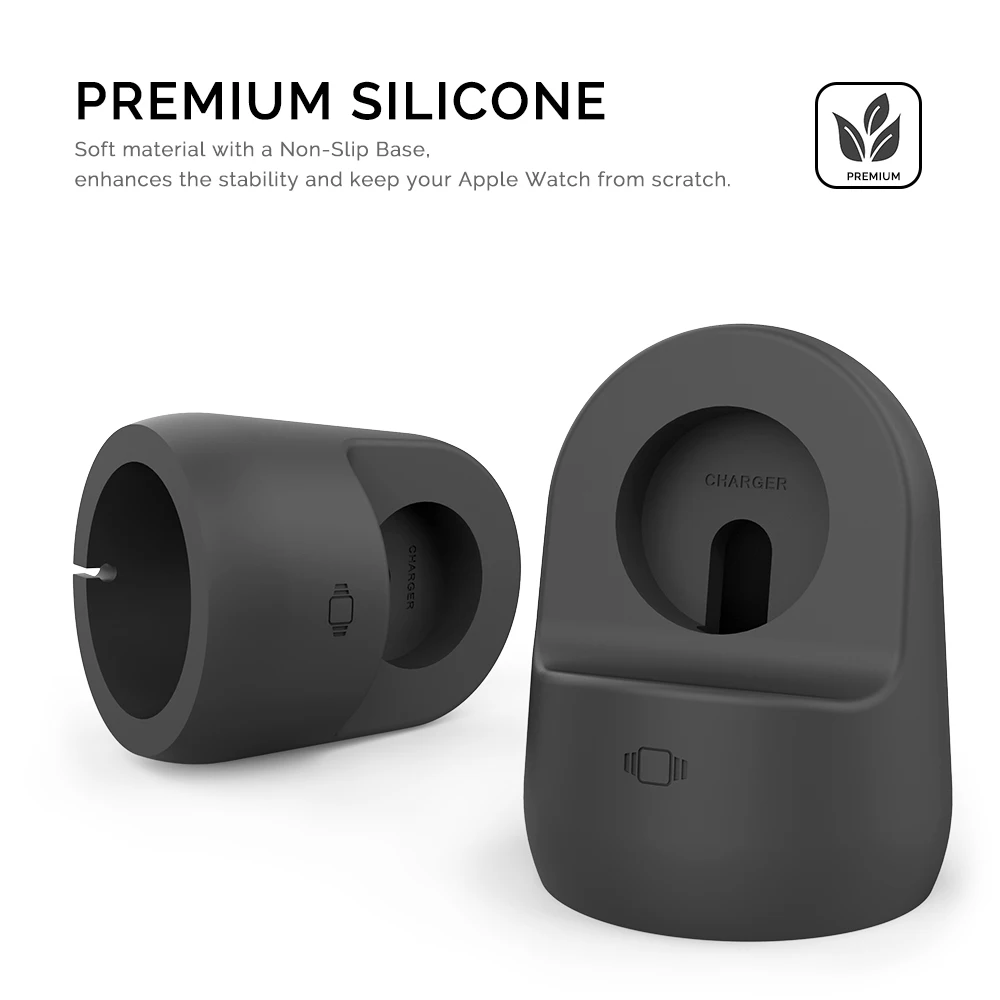

Силиконовая зарядная док-станция для Apple Watch Series 7 SE 6 5 4 3 2 1