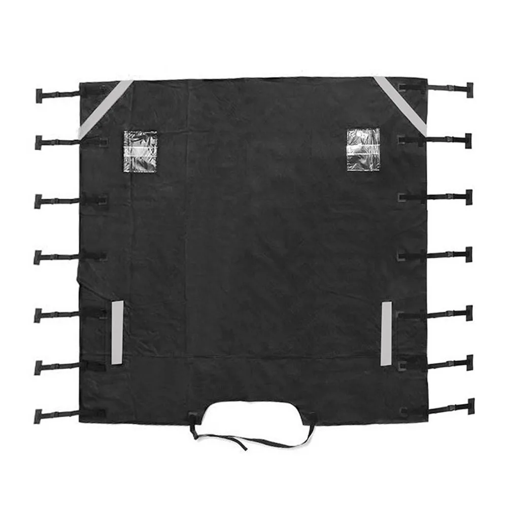 

Protective Front Towing Cover Reflective Strip Practical Dustproof Waterproof With LED Light Motorhome Universal