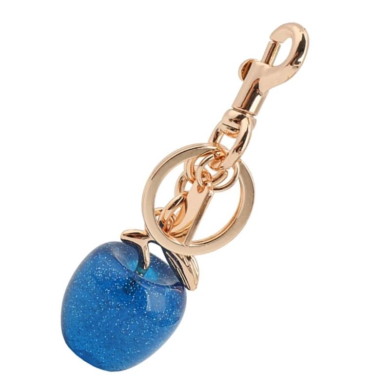 Шикарный брелок в стиле синих яблок прочные брелоки для повседневного ношения