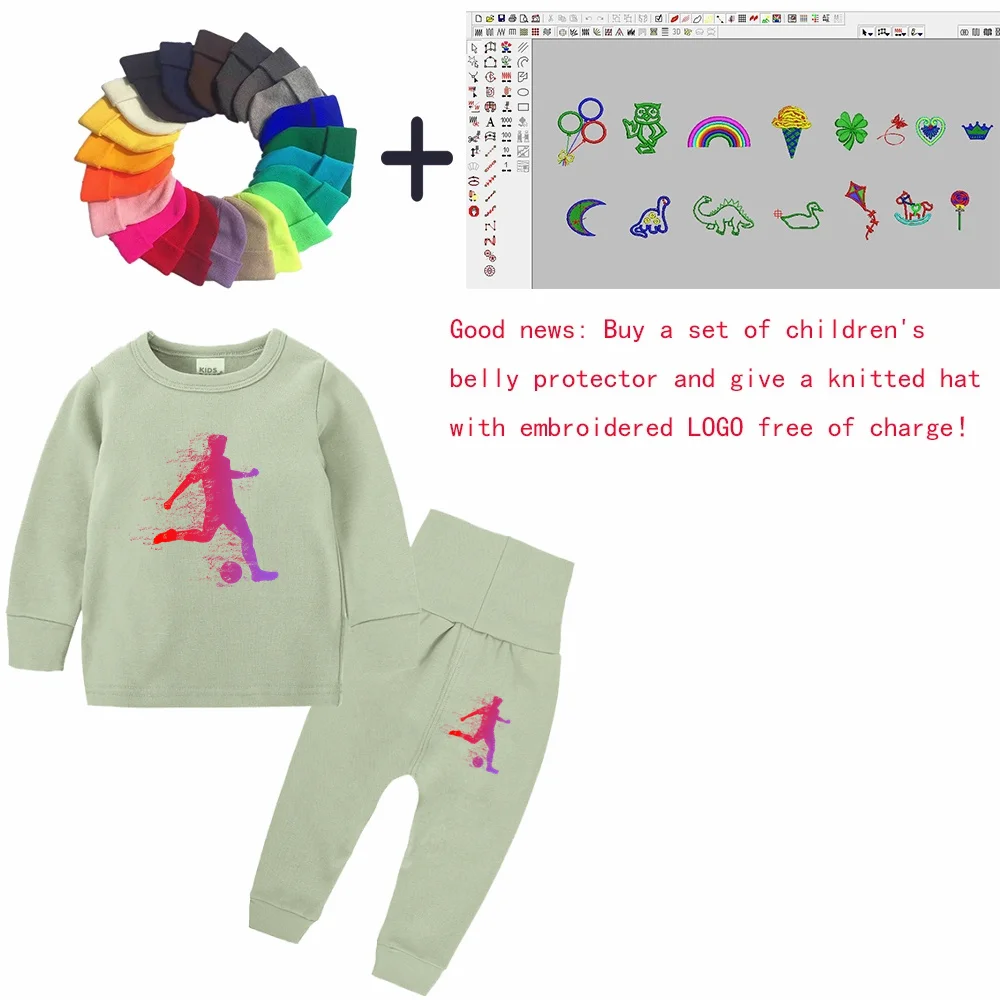 

Детская домашняя хлопковая одежда для весны и осени, детская спортивная одежда из трех предметов с принтом для мальчиков, спортивная одежда