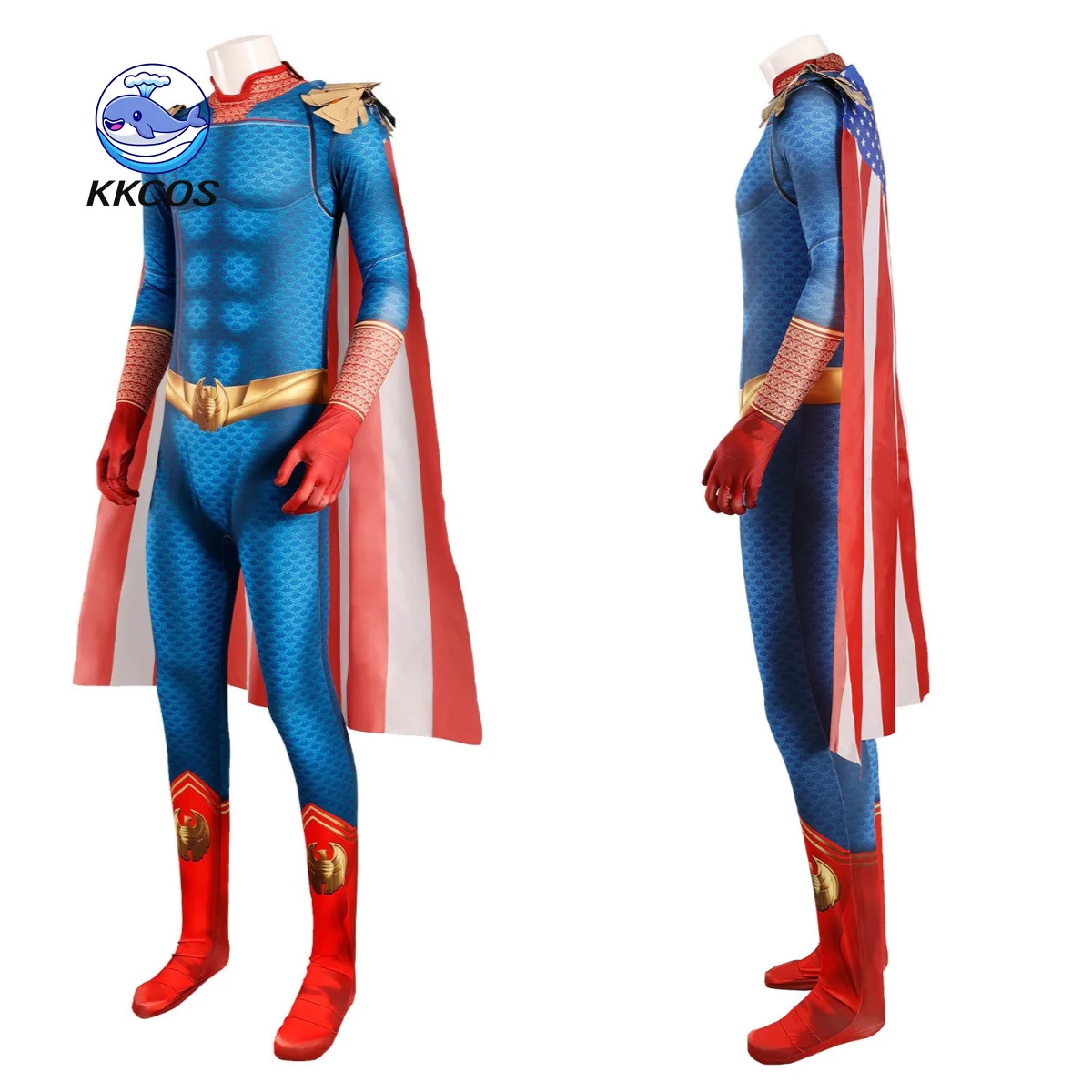 Фото Костюм для косплея Homelander из The Boys от KKCos: комбинезон, плащ, полный комплект для ролевых игр на Хэллоуин, одежда супергероя №1
