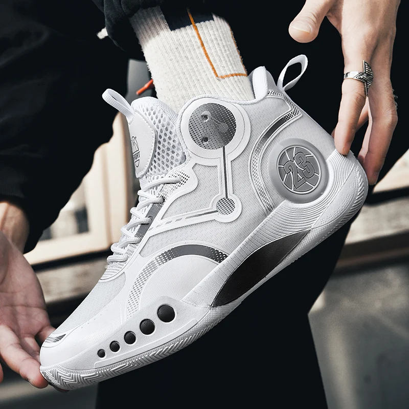 2023 basketball shoes men's shock-absorbing rebound sneakers professional actual combat ball boots