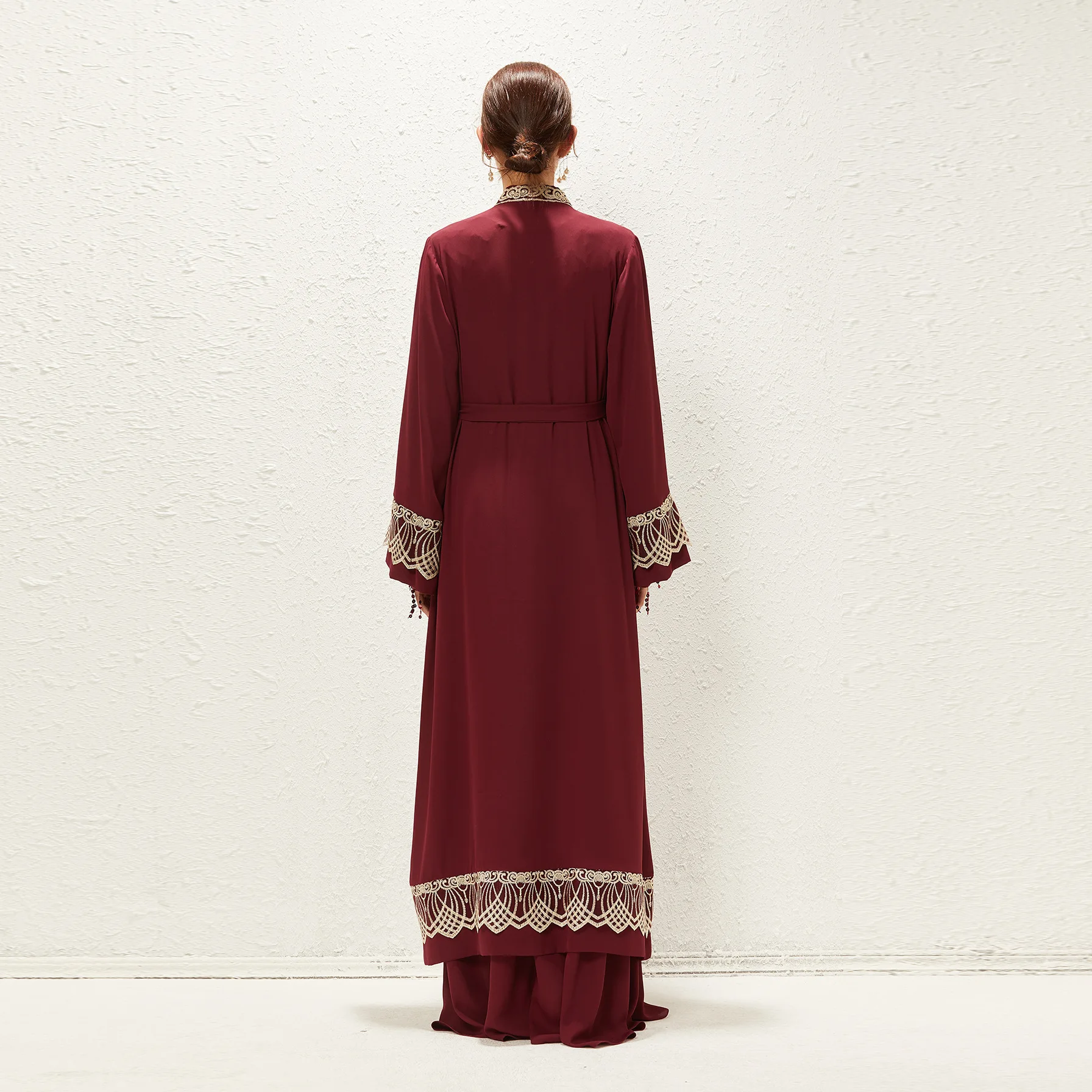 Robe Femme Musulmane 2022 New Impenetrable Chiffon Solid Color Muslim Middle East Dubai Women's Coat Cardigan Abayas For Women