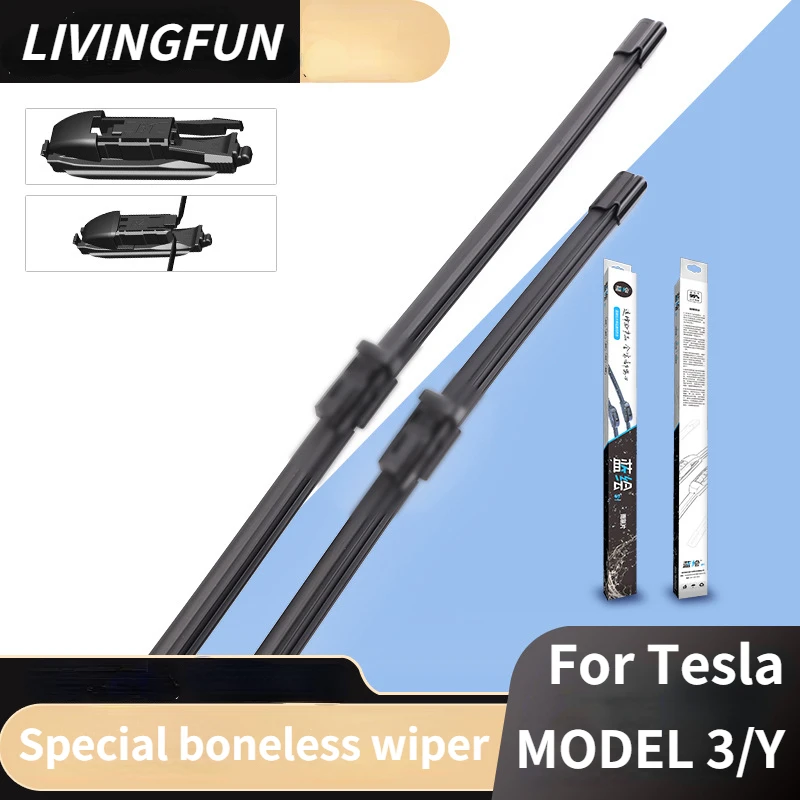 

For Tesla Model 3 Y 2017 2018 2019 2020 2021 2022 Front Wiper Blades Brushes Cleaning Windshield Windscreen Car Accessories