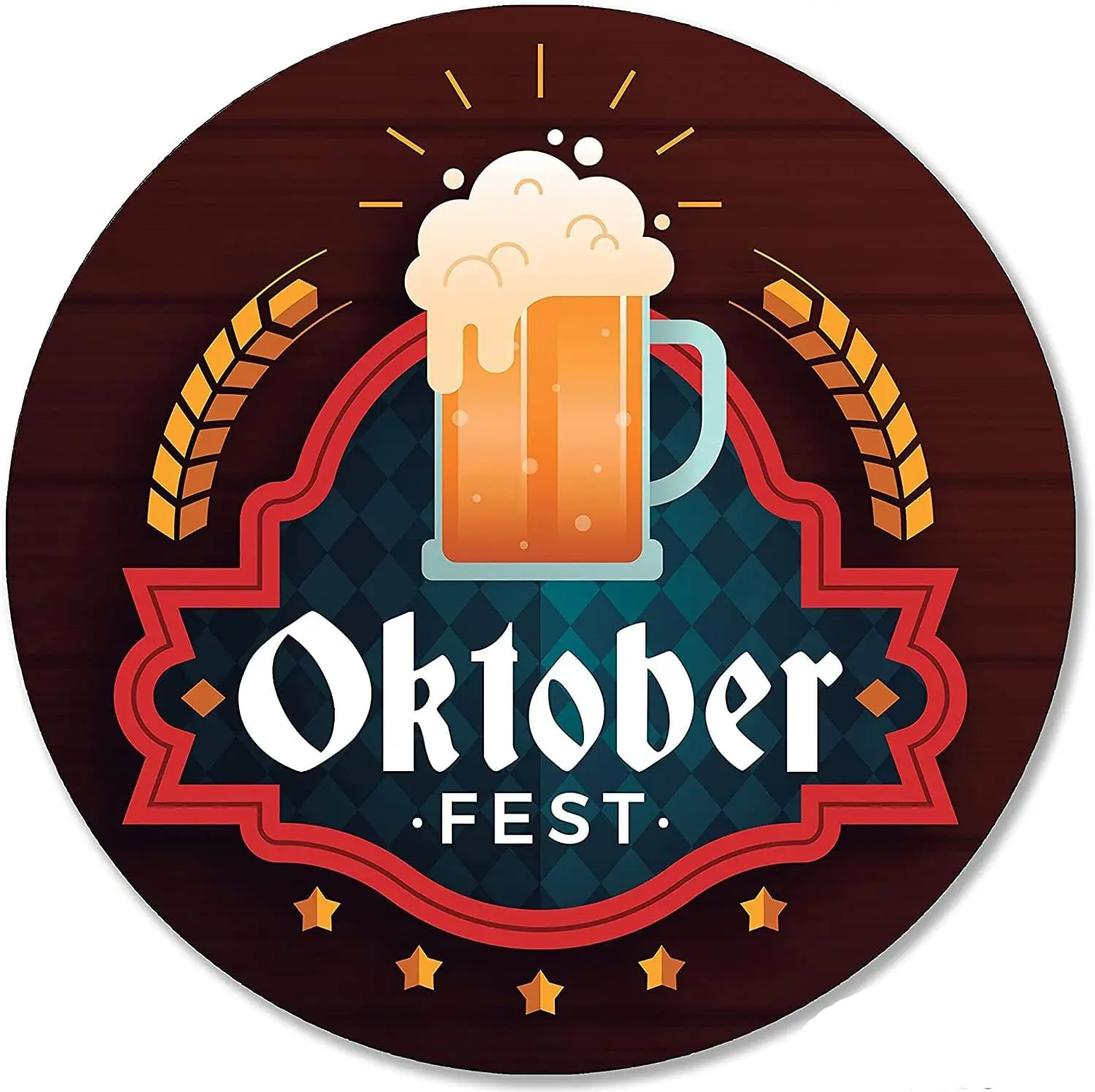 Круглая металлическая жестяная вывеска настенный декор деревянный венок для