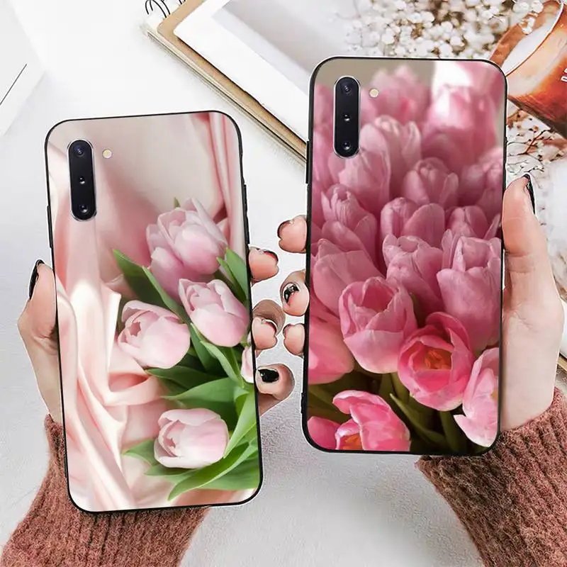 

Tulip flower Phone Case for Samsung A51 A30s A52 A71 A12 for Huawei Honor 10i for OPPO vivo Y11 cover