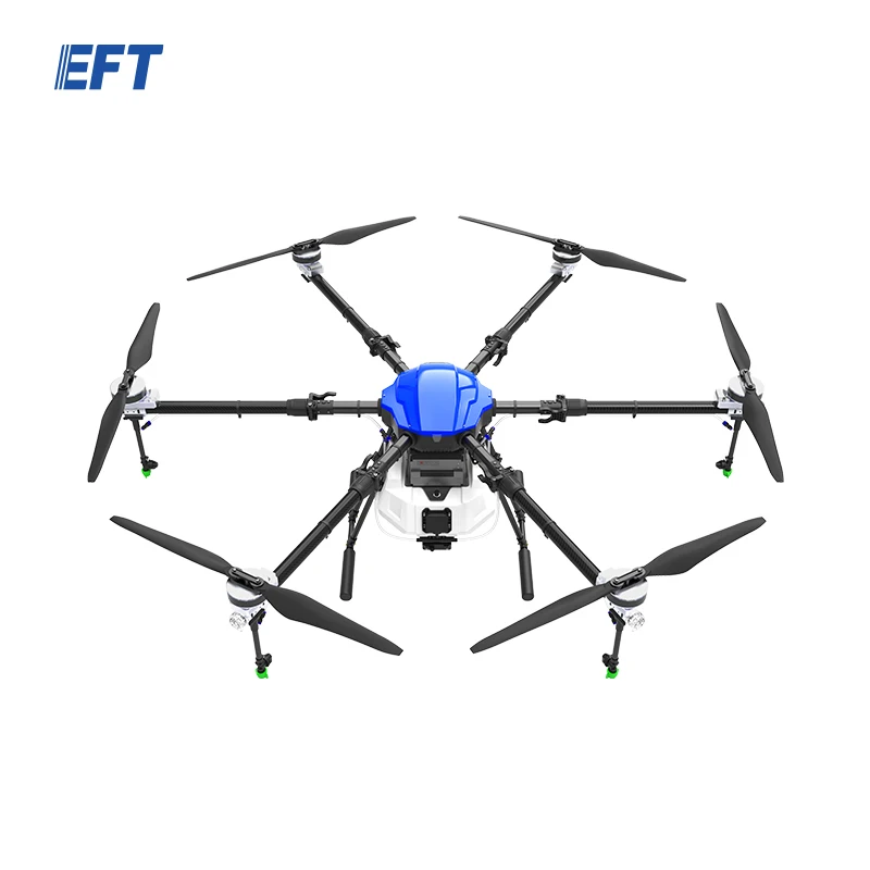 

2022 EFT E620P 20L/20KG Agricultural Drone Sprayer X9 Motor Remote Control Helicopter Pesticide Spraying Drone
