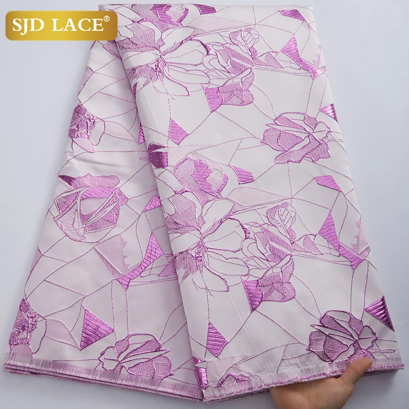 

Кружевная африканская кружевная ткань SJD 2023, высококачественные французские Позолоченные жаккардовые кружева, ткань для нигерийского элег...