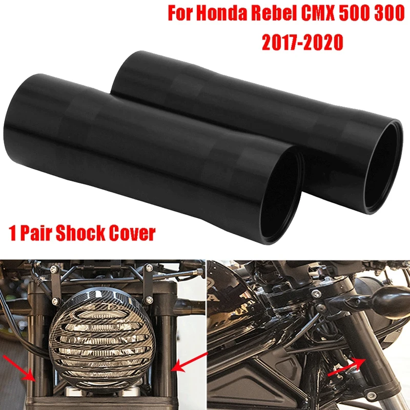

CNC Aluminum Front Fork Boot Shock Absorber Tube Pipe Protector for Honda Rebel CMX 300 500 CMX300 CMX500 2017-2019