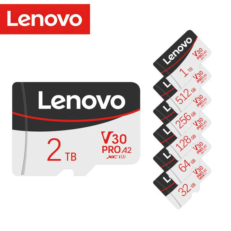

Lenovo Original Micro SD Card 2TB High Speed TF SD 1TB 512GB 256GB Flash Memoria Micro SD Card For Camera Smartphone Video Card