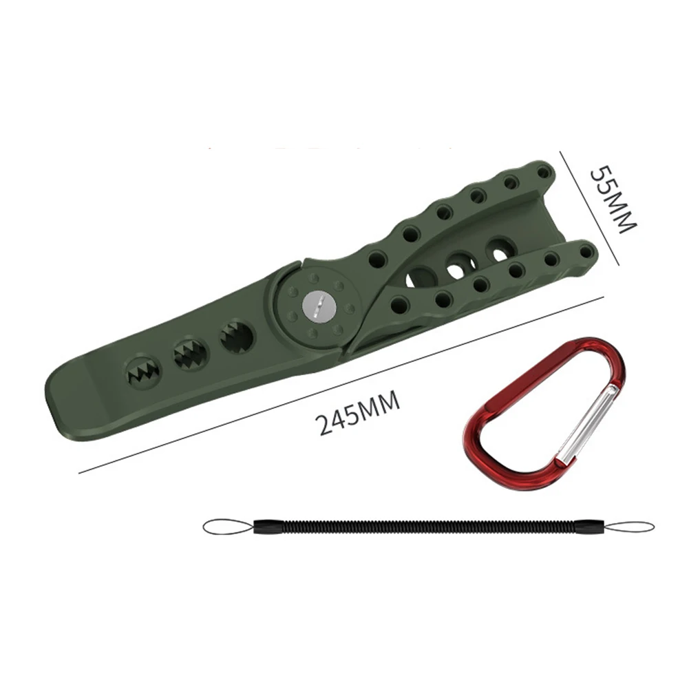 Fishing Pliers Tongs Gripper Cutter Plier Lip Controller with Carabiner Live Fish Buckle Clamp Clip Tackles Gear Supplies