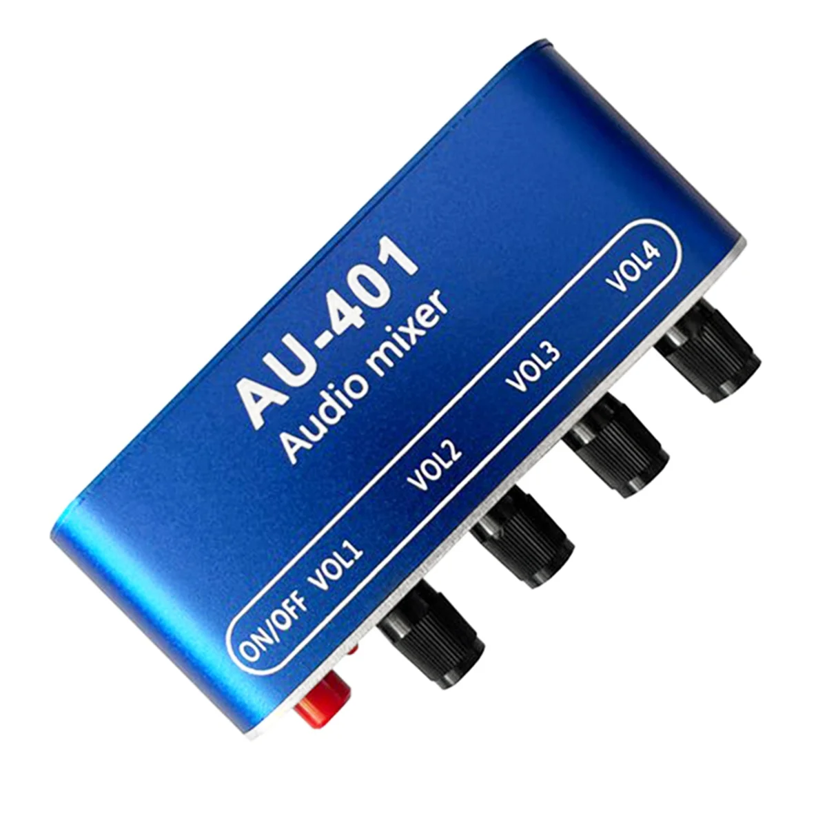 5 В-12 В постоянного тока AU-401 стерео аудиомикшер 4 входа 1 выход индивидуально