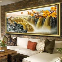 diamond painting 5d kits tiger sunrise river wall painting landscape cross stitch art handicraft living room bedroom home decor
