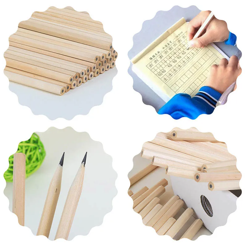 100pcs/ Wood Pencil HB Black Hexagonal Non-toxic Standard Pencil Cute Stationery Office Eco-friendly Natural School Supplies images - 6