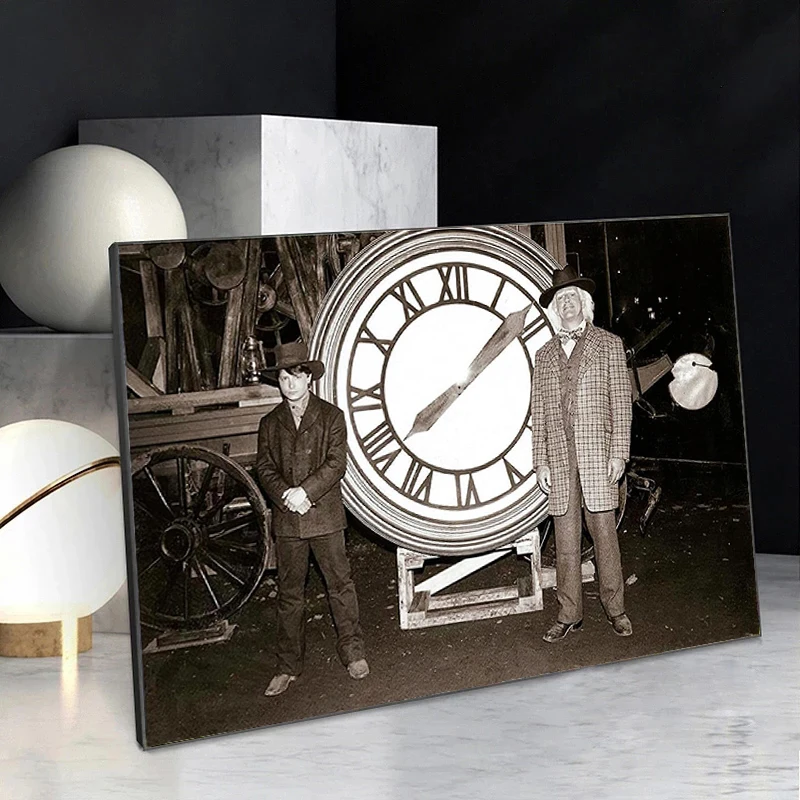 

Classic Movie Back to the Future Poster Print Alternative Film Retro Photo Vintage Style Wall Art Canvas Painting for Home Decor