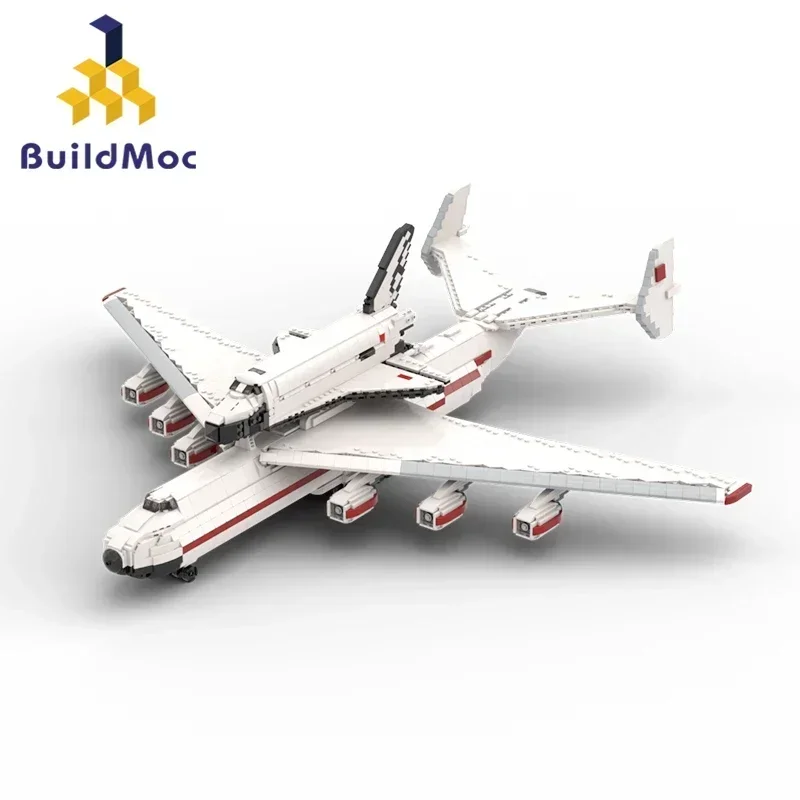 BuildMoc 1:110 Buran Antonoved AN-225 Транспортный самолет из блоков