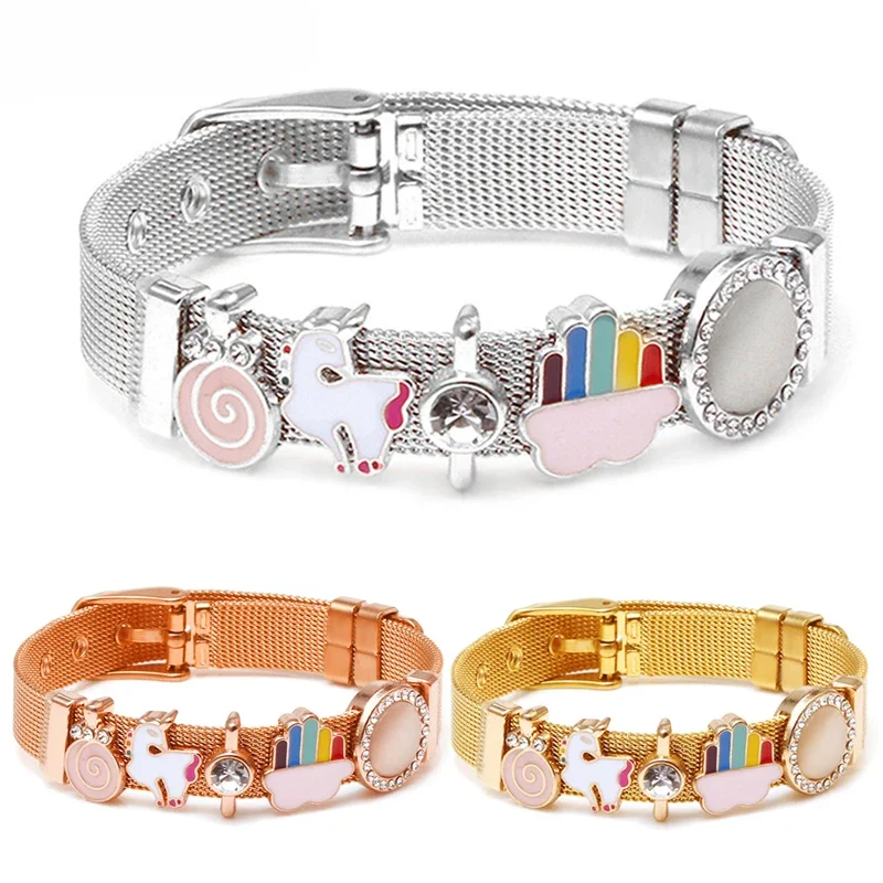 Красочные облака и белые лошади бусины подходят для брендовых сетчатых