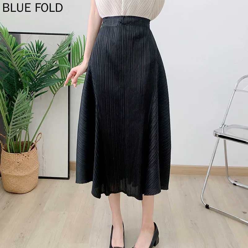 Женская Асимметричная плиссированная юбка с высокой талией Повседневная