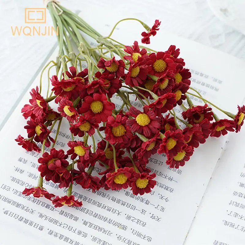 

Искусственные шелковые цветы WQNJIN набор из 6 штук