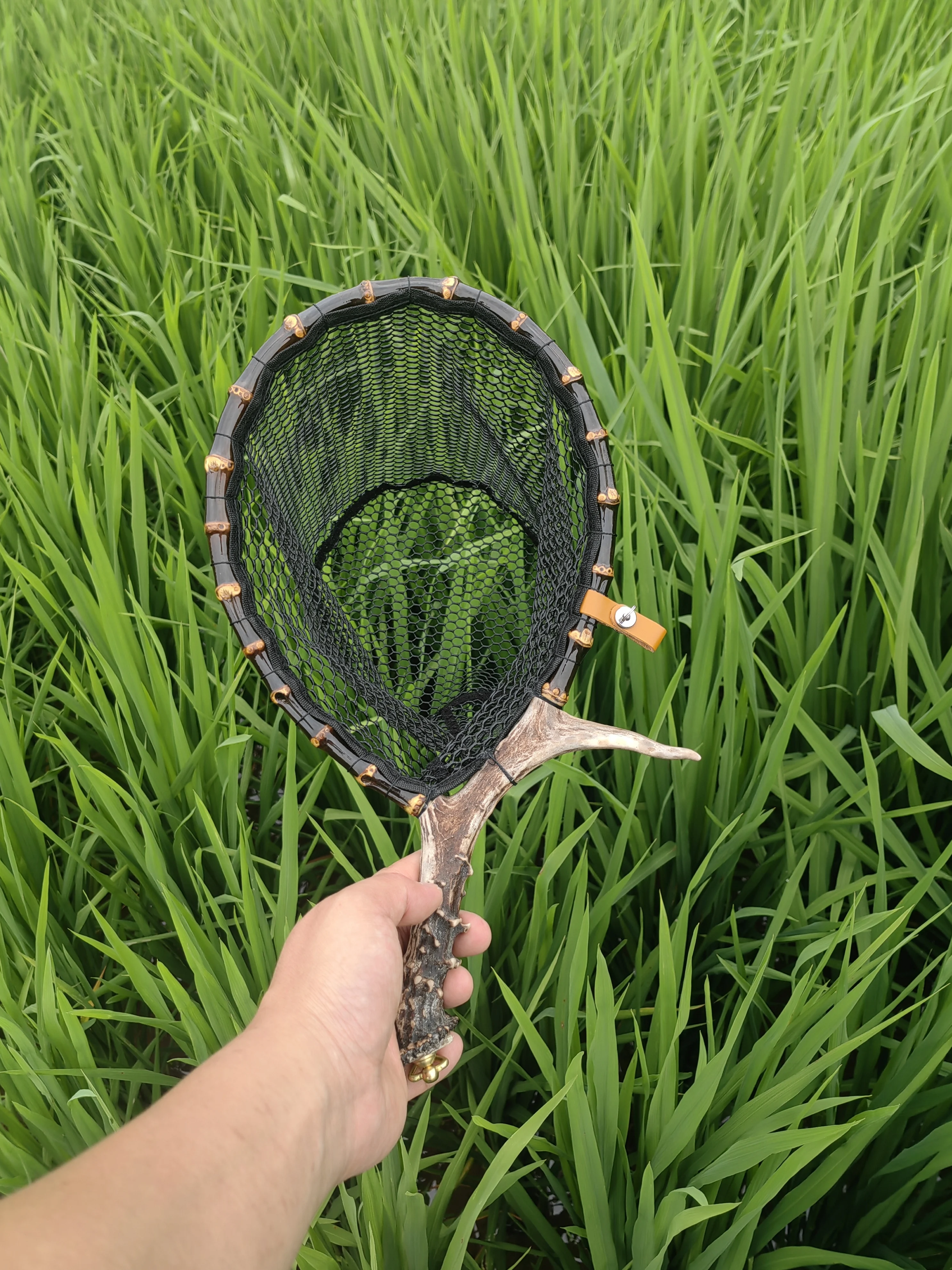 Ручная работа искусственная ручная сеть для ловли нахлыстом маленькая