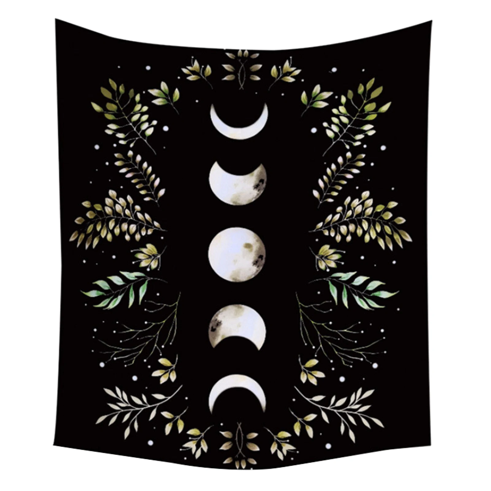 

Olive Leaf 3D Gift Moon Light Home Decor Hotel Table Cover Background Hanging Vintage DIY Bedroom Living Room Wall Tapestry