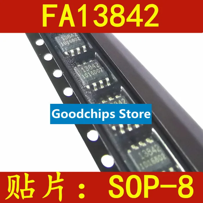 SOP8 новый оригинальный импортный 13842 FA13842 FA13842N SOP-8 SMD коммутационный контроллер -
