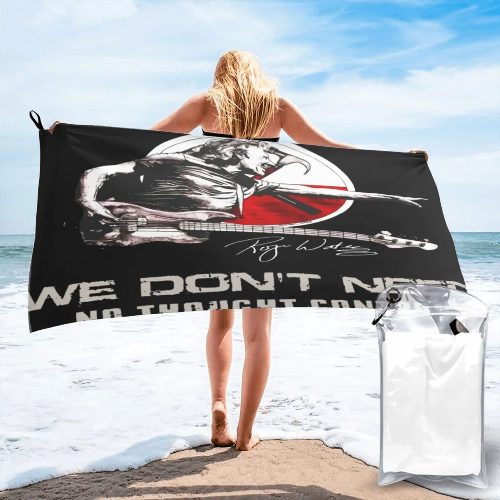 

We Don't Need No Thought Control Towel Towels Luxury Beach Towel Towel Bathrobe Female Bathroom Products Hand Towel Bath Towel