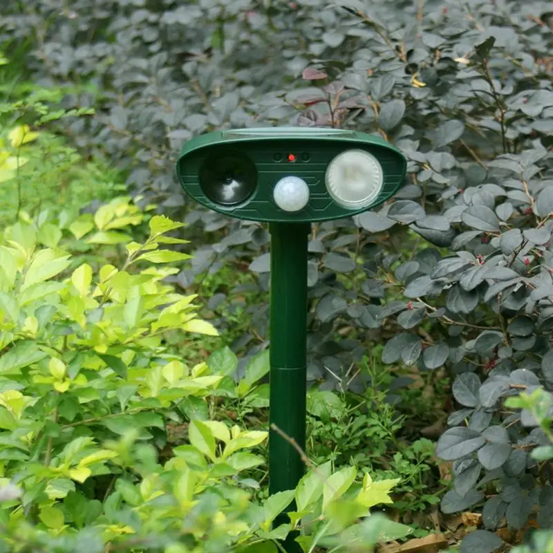 Солнечный ультразвуковой отпугиватель животных обновленный кошек для сада