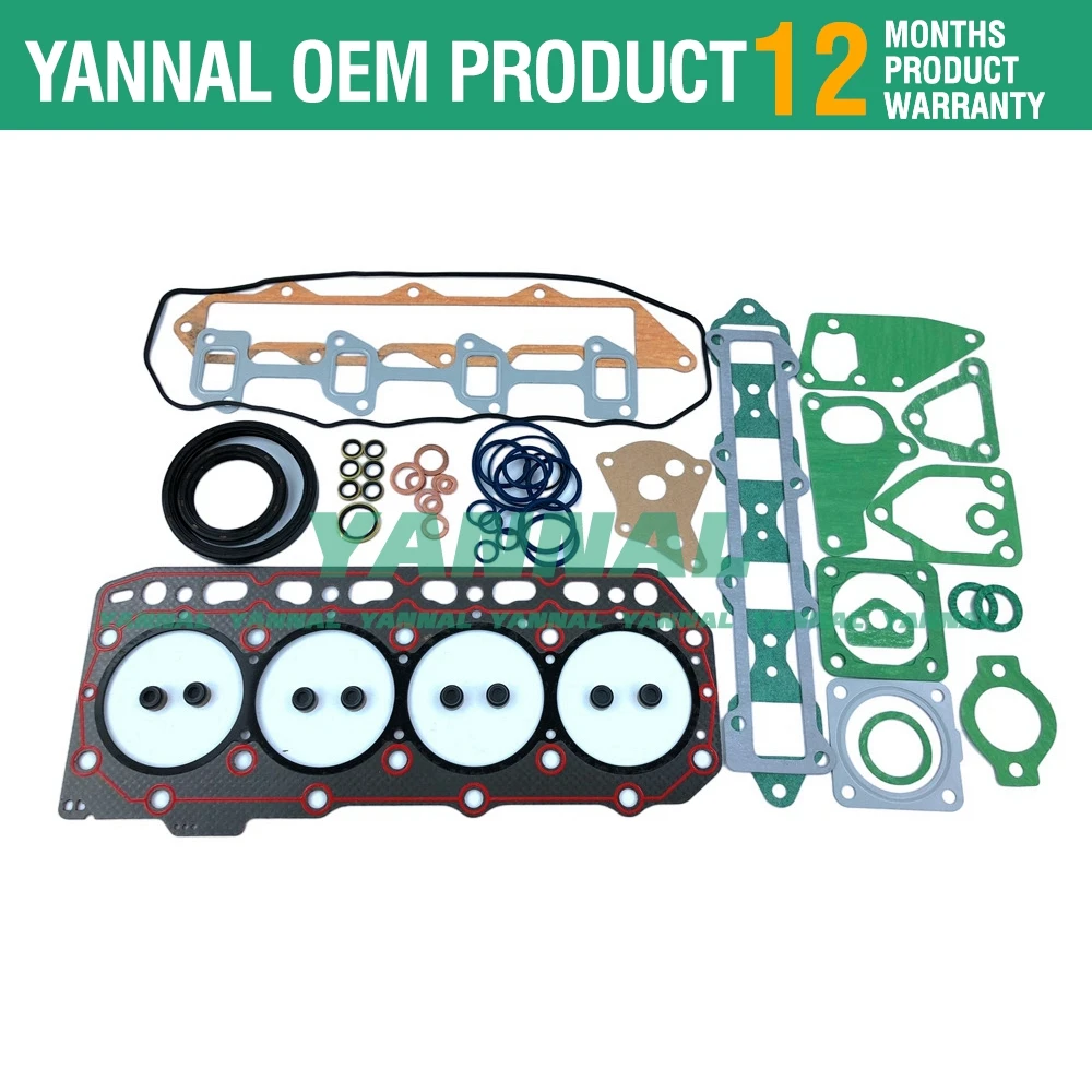 4TN82 4TN82E Полный комплект прокладок головки прокладки для двигателя Yanmar US350 John Deere 970