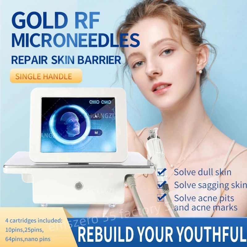 Enlarge RF Micro-Needling Machine Portable RF Micro-Needling Beauty Instrument Acne Lifting-Wrinkle Spa Equipment 2022