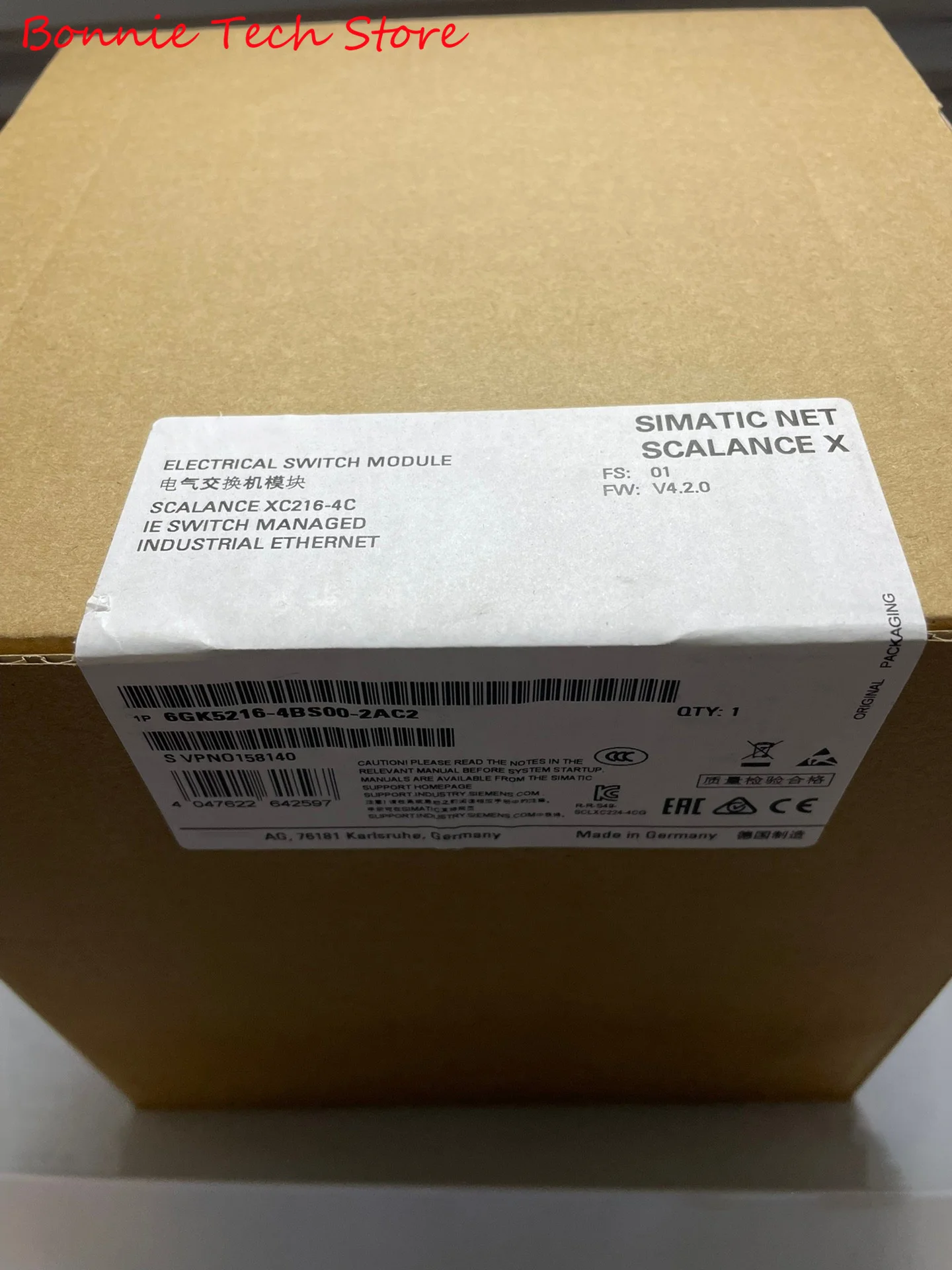 

6GK5216-4BS00-2AC2 for SIEMENS SCALANCE XC216-4C manageable Layer 2 IE switch