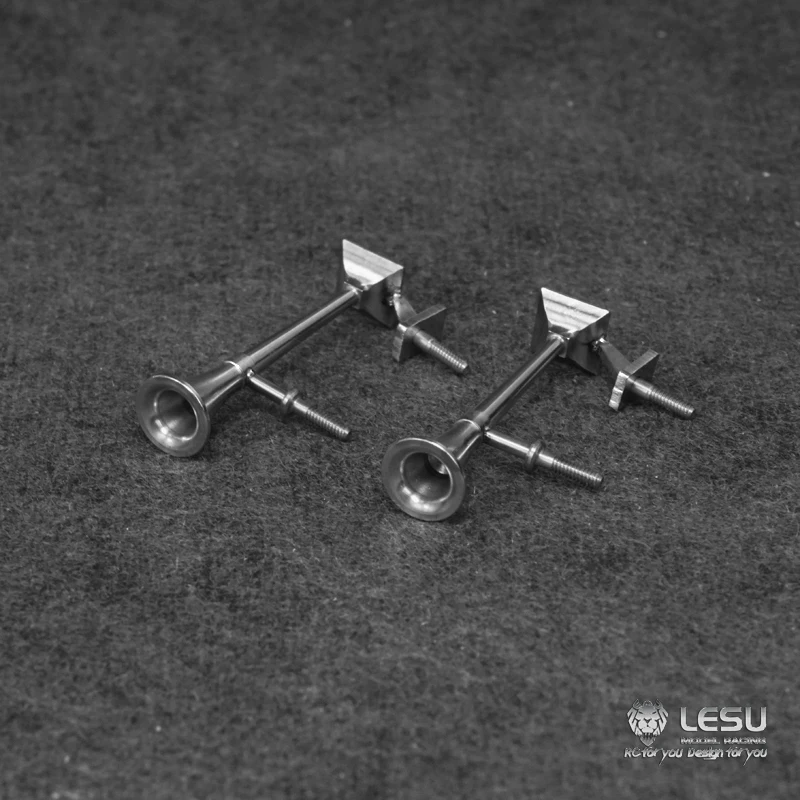 1/14 RC LESU Модель грузовика с рогом из нержавеющей стали Свисток G-6240 для