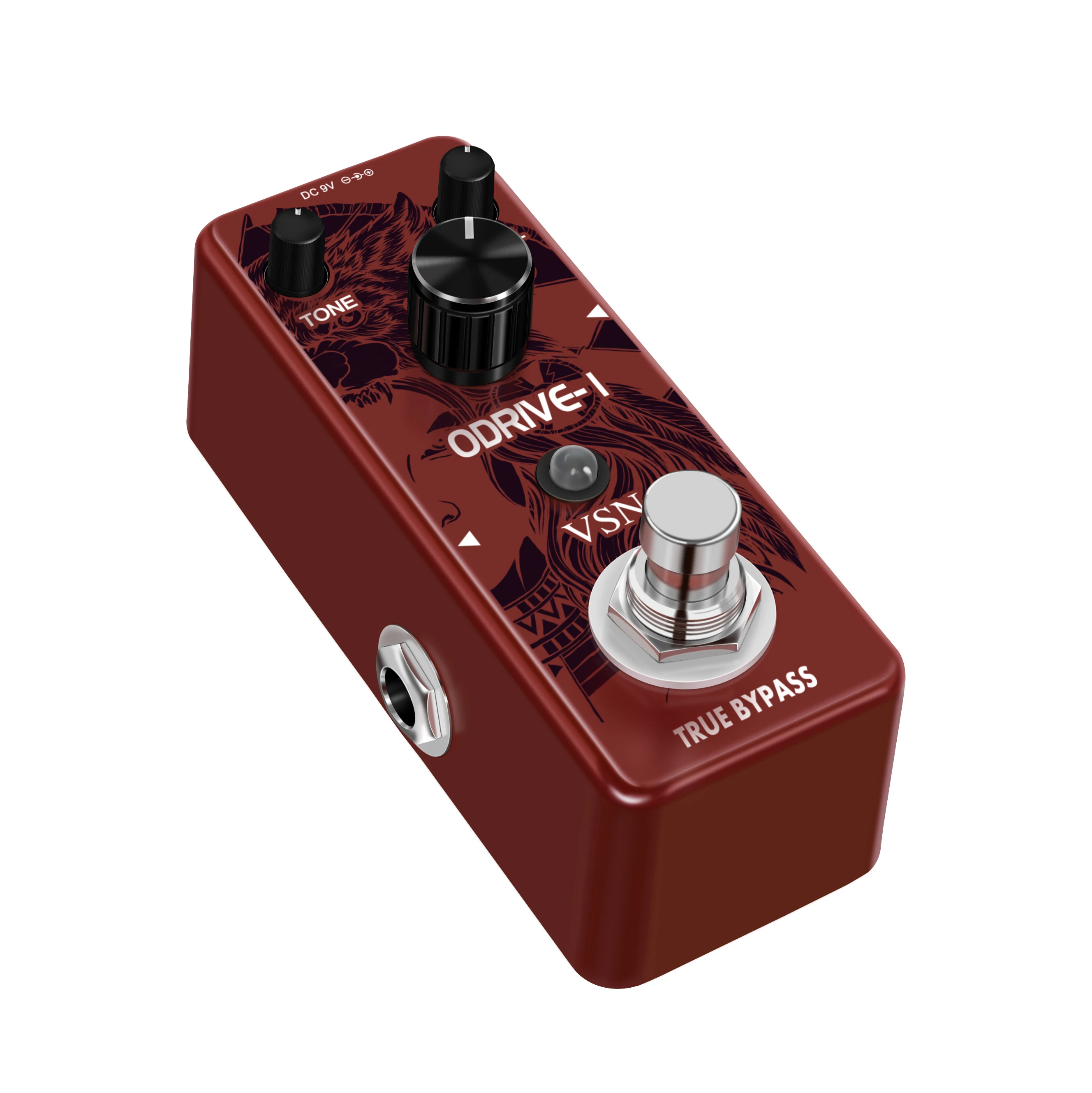 VSN LEF-302A Guitar Overdrive Effect Pedal Analog Classic Blues Style With Bright And Wild Sound Ture Bypass Full Metal Case