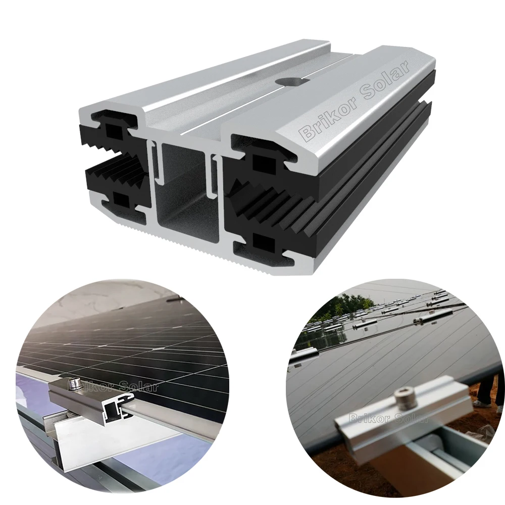 

4pcs Solar Panel Thin Film Inner Clamp Thin Film Panel Mid Clamp Solar Mounting System Alumnium Accessories PV Module Fix Clamp