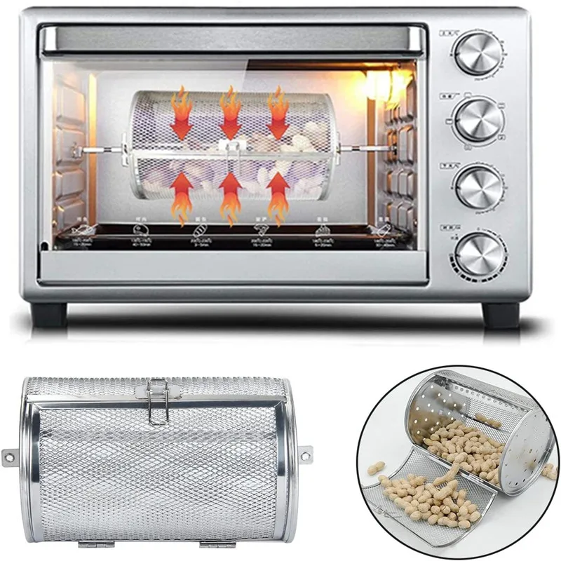 

Жаровня в корзине, кофейный гриль, духовка, жаровня, фритюрница для выпечки, сталь, быстрое обжаривание перца, Чили