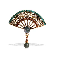 chinese style ethnic rhinestone pearl retro fashion fan brooch %d0%b1%d1%80%d0%be%d1%88%d1%8c %d0%b6%d0%b5%d0%bd%d1%81%d0%ba%d0%b0%d1%8f weddings party casual brooch pins gifts