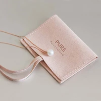 oem microfiber velvet jewellery gift jewelry pouch with logo custom small jewelry bag for earrings