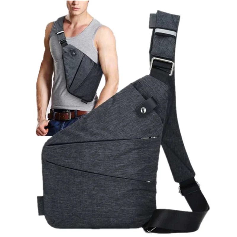 

Защитная нагрудная кобура, сумка для хранения, деловая дорожная противокражная сумка Fino на плечо с защитой от кражи, мужские сумки с противокражным цифровым ремнем
