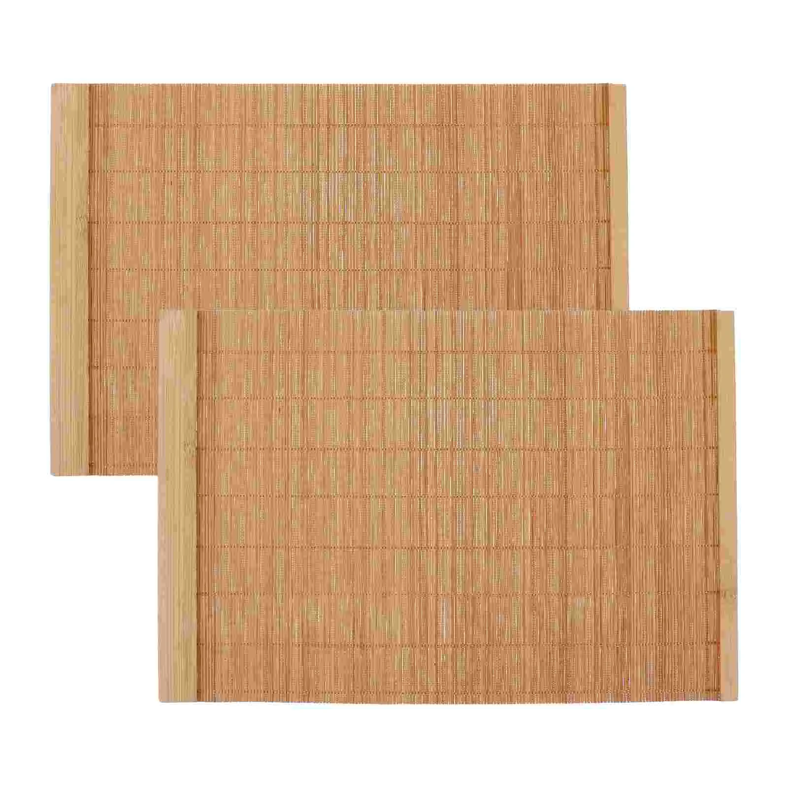 

Bamboo Table Mats Placemats Tea Tray Dining Placemat Japanese Platter Mat Tablemat Serving Breakfast Natural Storage Wooden