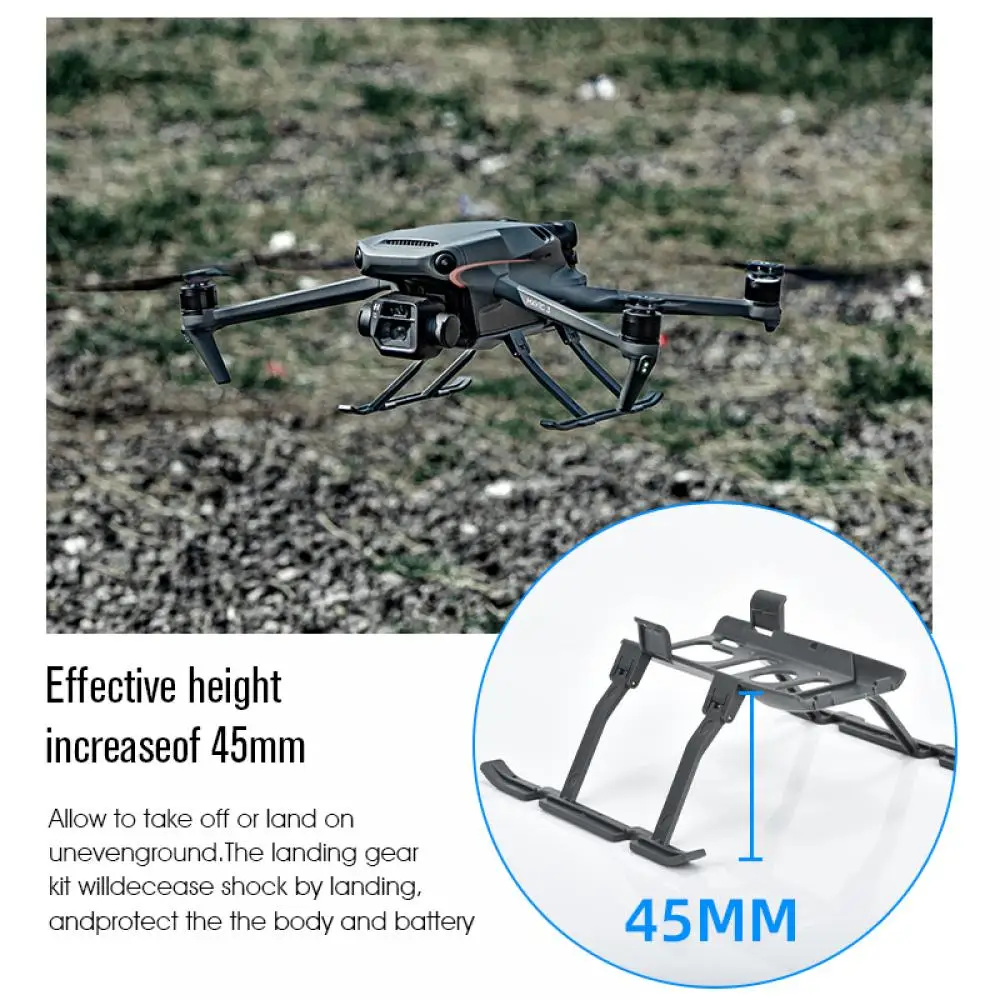 

For Mavic 3 Foldable Landing Gear Increased 45MM Extension Leg Support Protector Height Kits for DJI Mavic 3 Drone Accessories