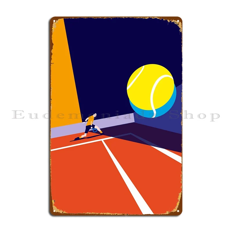 

Теннисная иллюстрация, металлический знак, кинотеатр, гараж, дизайнерская фотопещера, жестяной знак, постер