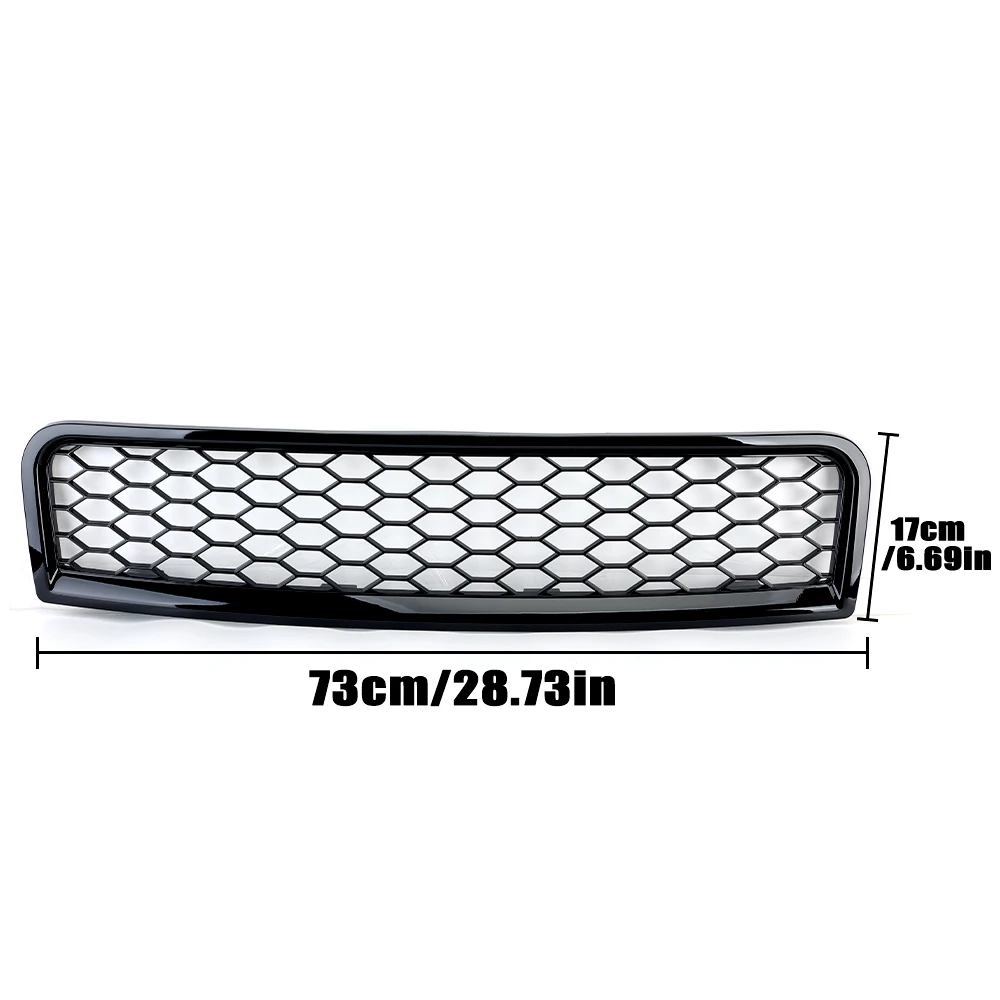 

Сотовая решетка переднего бампера для Audi A4 B6 2001-2006, сетчатая решетка бампера, черная верхняя решетка из АБС-пластика, подходит для замены деталей 8E0853651F