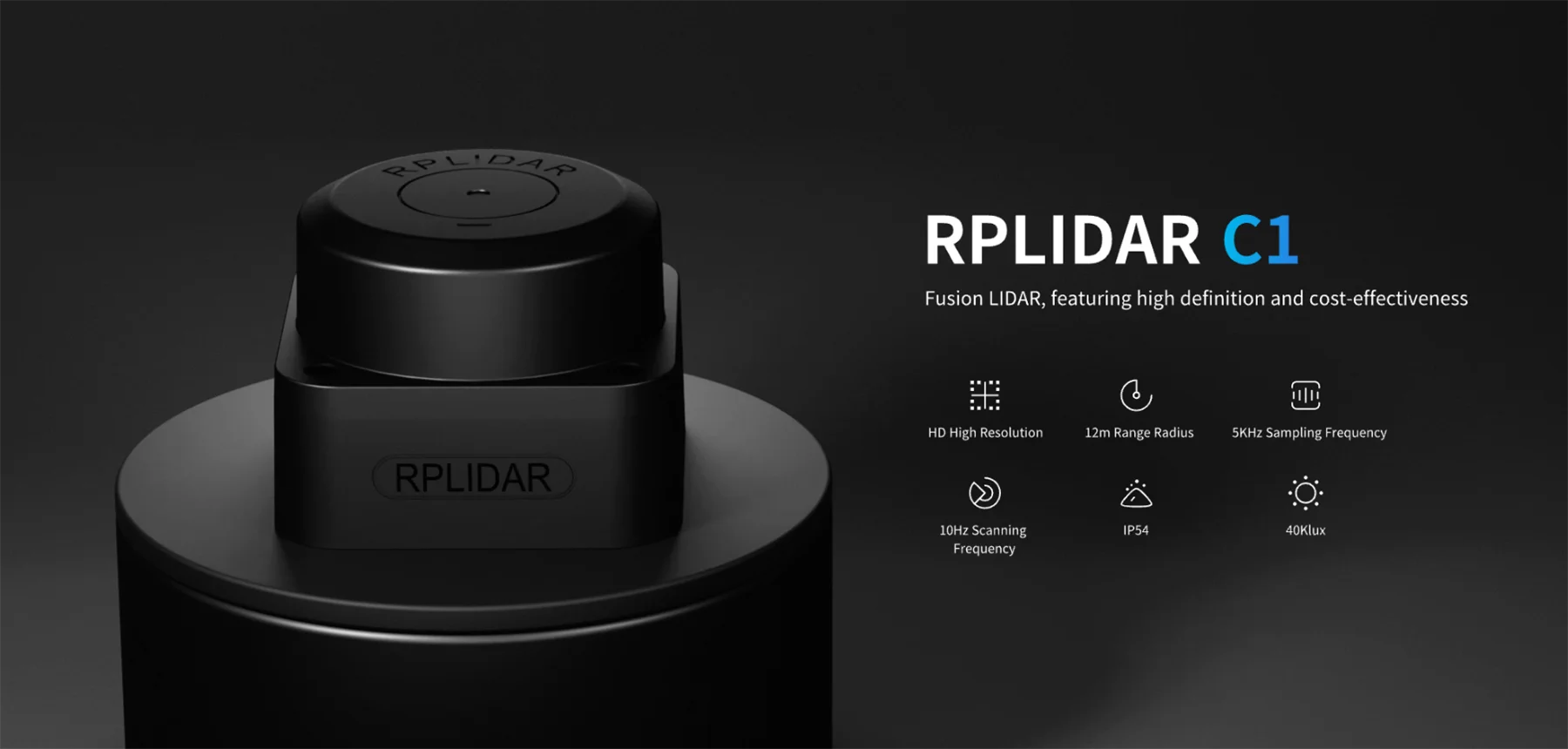 Фото Лазерный радар SLAMTEC RPLIDAR C1 Fusion DTOF, высокоточный и высокопроизводительный №5