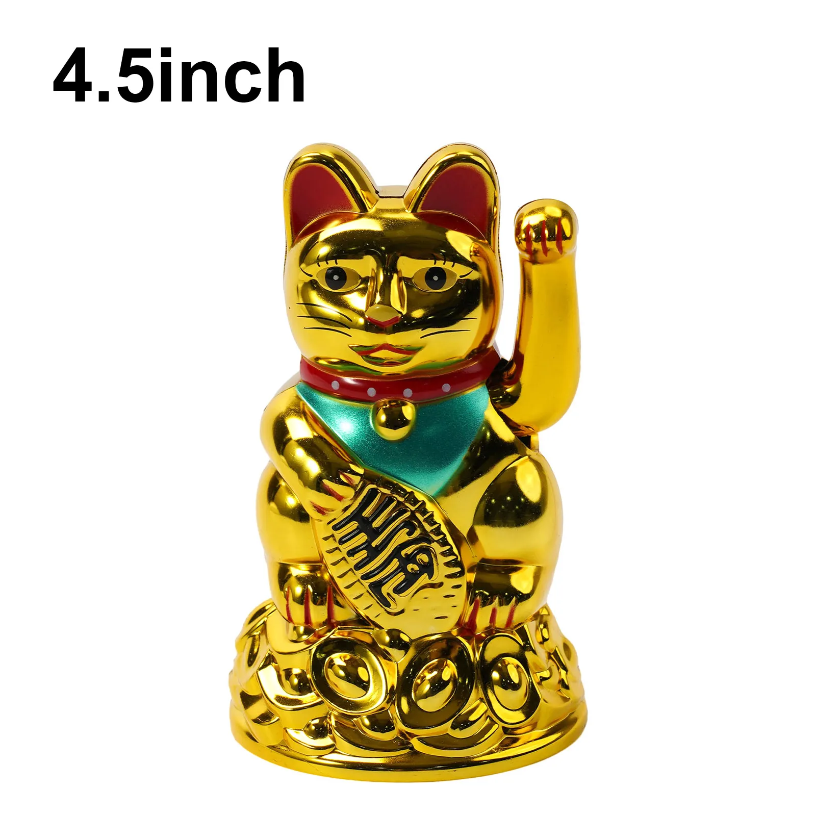 Украшение Lucky Cat Waving Пластик 6 5 дюймов Beckoning Maneki Neko Подарки на день рождения Фэн-шуй