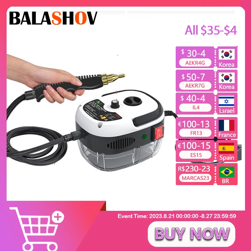 Home Steam Cleaner High Temperature Sterilization Air Conditioning Kitchen Hood Car Steaming Cleaner 110V US Plug /220V EU Plug