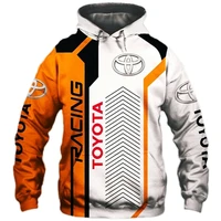 2022 spring autumn new style toyota car logo 3d print men hoodie casual sweatshirt sportswear motor racing suits men clothing