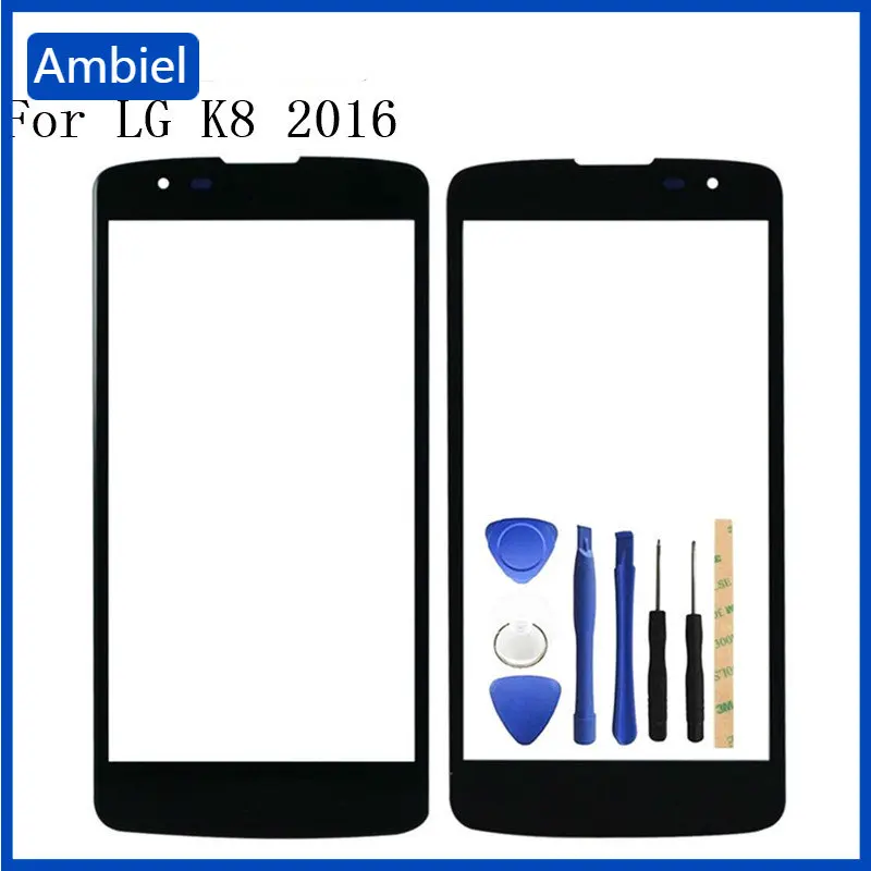 Для LG K8 LTE 2016 Phoenix 2 K350N K350 Переднее стекло 5,0 дюйма сенсорный экран ЖК внешняя панель Крышка объектива Запасная часть