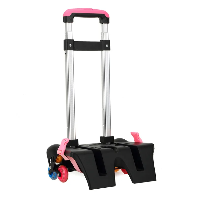 Aluminum alloy Folding Pulling Rod Bracket Rolling Cart Trolley School Bags Parts Kids school Trolley Accessories For Boys Girls