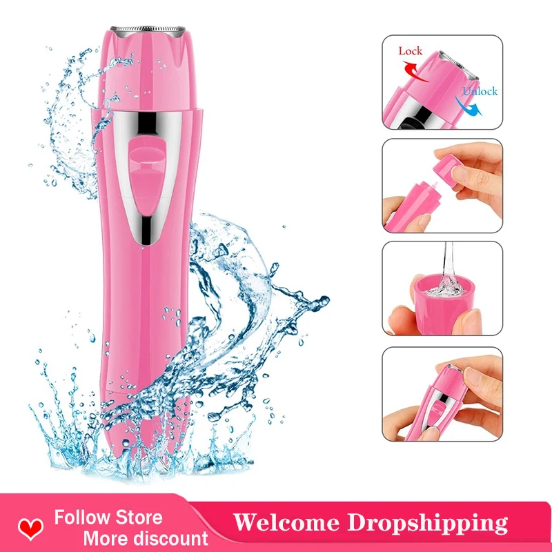 

Rechargeable Usb Charging Lady Shaver Waterproof Bikini Trimmer Nose Hair Trimmer Facial And Body Hair Removal Skin Care Tools